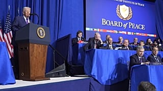 US President Donald Trump at the 19 February 2026 Board of Peace meeting