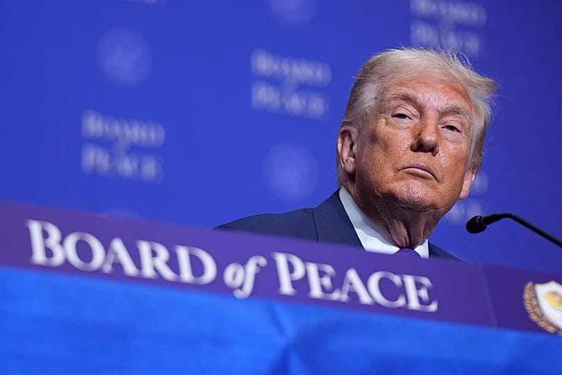 US President Donald Trump during a Board of Peace meeting in Washington, 19 February, 2026