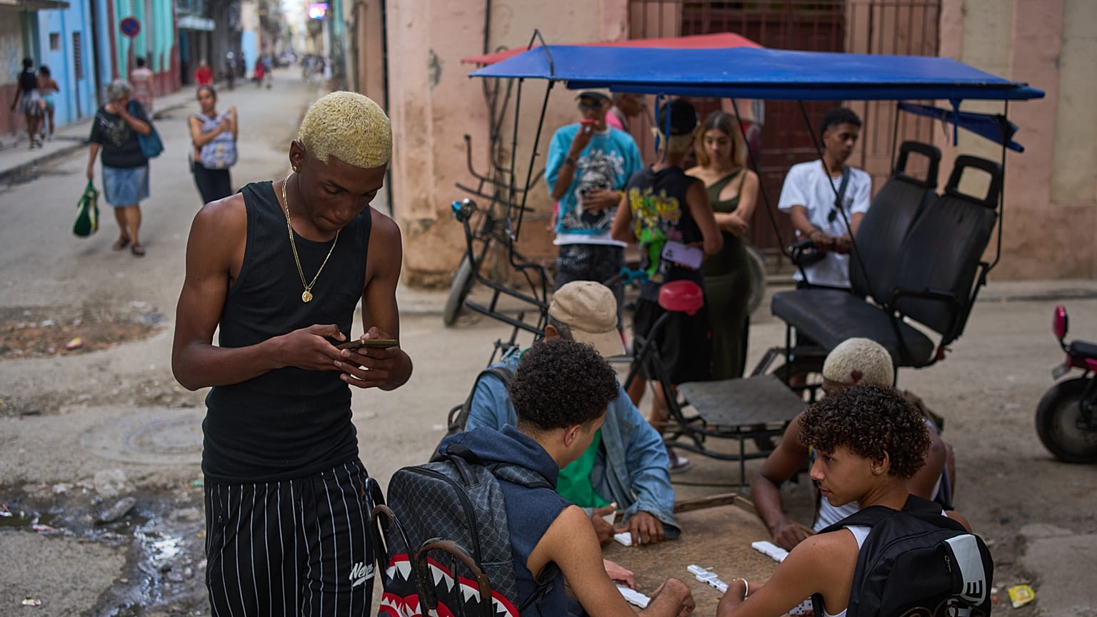 Una foto de la vida diaria de los cubanos en La Habana.