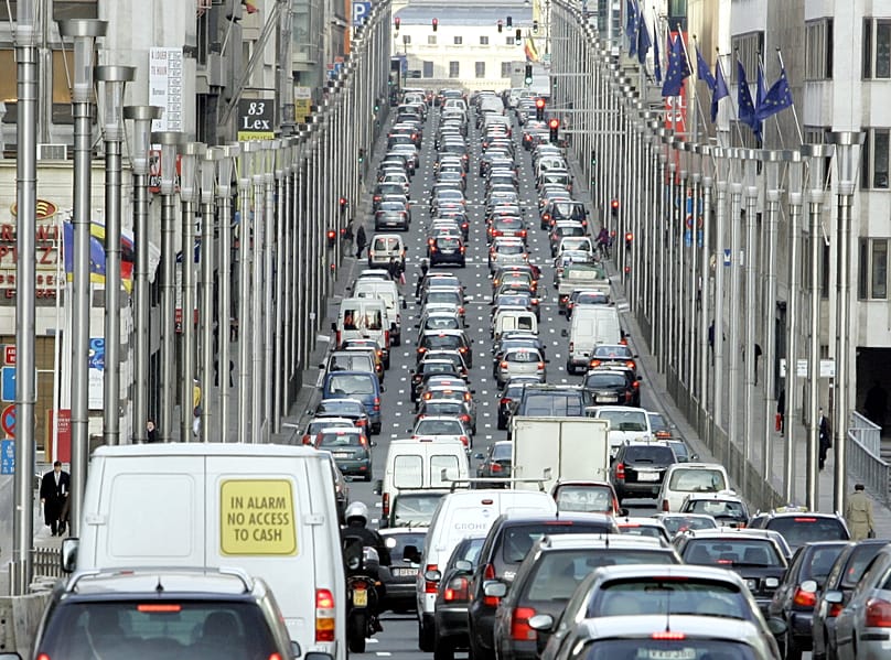 Rush hour in Brussels