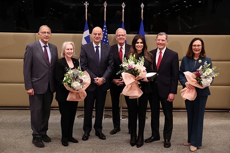 Συνάντηση Δένδια με αντιπροσωπεία του Κογκρέσου των ΗΠΑ