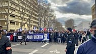 La marche traverse la partie sud du VIIe arrondissement de Lyon, le 21 février 2026.
