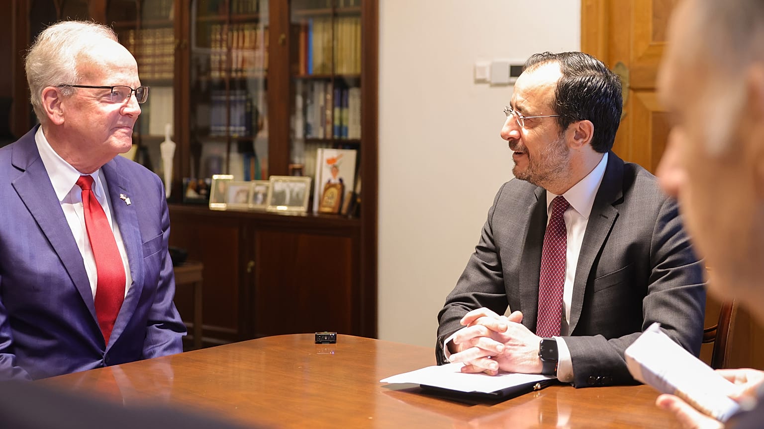 Η συνάντηση του Προέδρου της Κυπριακής Δημοκρατίας με Γεωρουσιαστές των ΗΠΑ