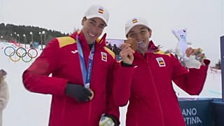 Oriol Cardona y Ana Alonso, bronce en relevos mixtos en Milan Cortina 2026, 21 de febrero de 2026