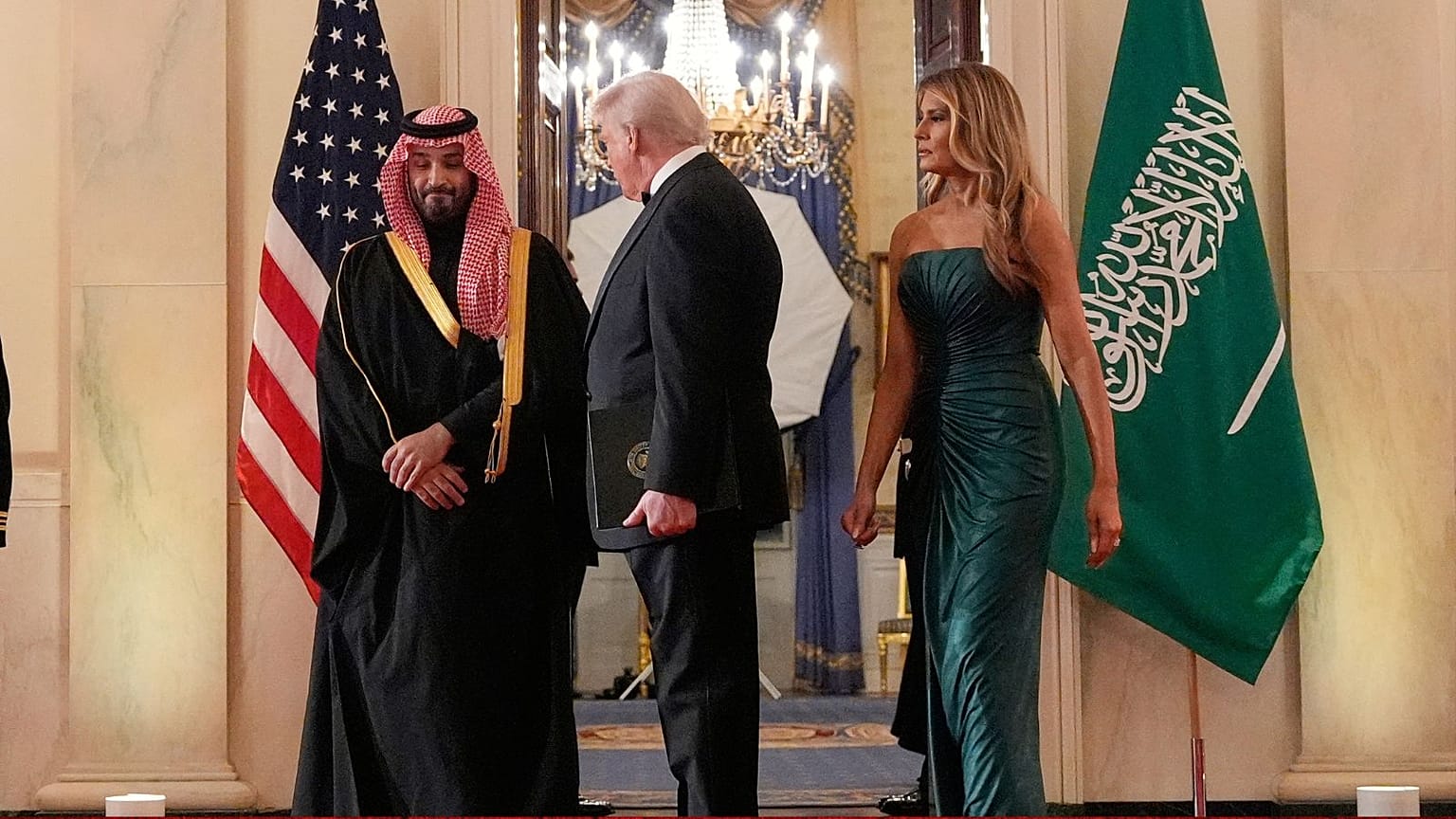 دیدار دونالد ترامپ با ولیعهد عربستان