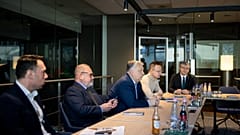 Ministerpräsident Viktor Orbán auf der Sitzung des Energiesicherheitsrates in Budapest am 22. Februar 2026
