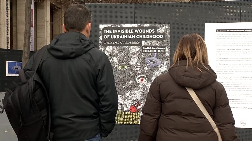 Le poster de l'exposition place Madách