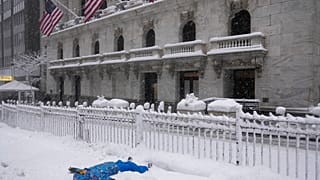 Tormenta de nieve en Nueva York.