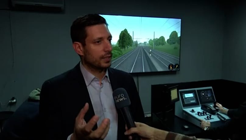 O αν. υπουργός Μεταφορών Κωνσταντίνος Κυρανάκης στο Euronews