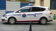 Un vehículo de la Ertzaintza