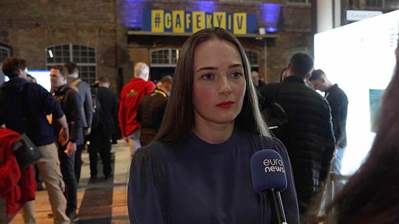 Oleksandra al Café Kyiv di quest'anno, 23.02.2026