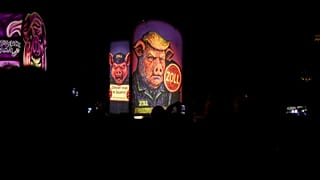 Le carnaval de Bâle tourne Donald Trump en dérision avec des lanternes satiriques