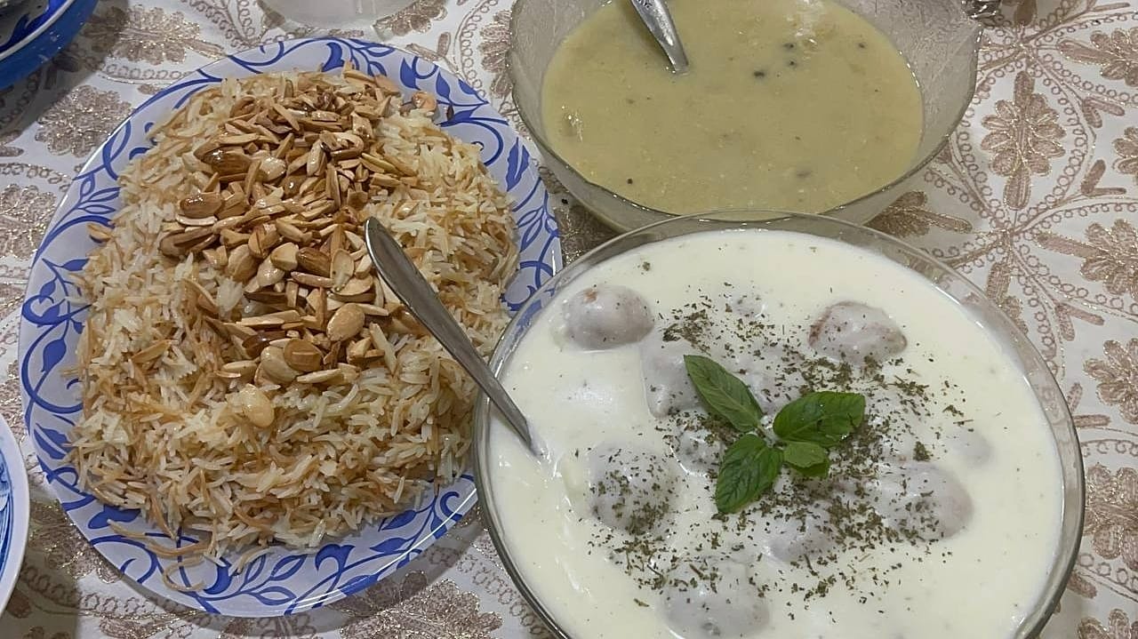 Kibbeh with yogurt is one of the dishes cooked during Ramadan as part of a tradition known as “tabyyid al-sufra” (whitening the table) by cooking food with yogurt.