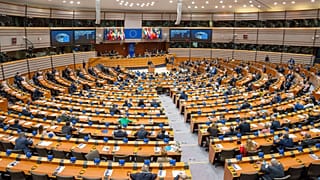 L'aula del Parlamento europeo a Bruxelles.