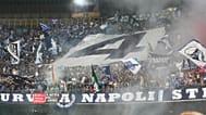 FILE: Fans celebrate showing a number 4 during the Italian Serie A football match between Napoli and Cagliari at the Diego Maradona stadium in Naples, Italy, May 23, 2025.