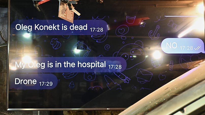 WhatsApp-Verlauf-Screenshot zu Olehs Tod im Berlin Story Bunker, 24.02.2026