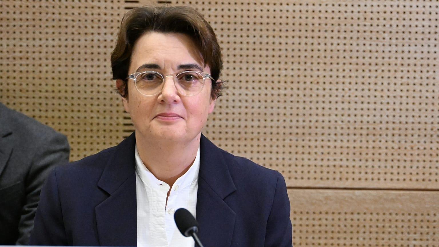 FILE: Laurence des Cars at Culture commission hearing after historic jewel theft from Louvre, 22 Oct 2025