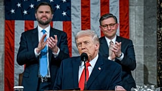 دونالد ترامپ، رئیس جمهوری آمریکا حین سخنرانی سالانه در کنگره