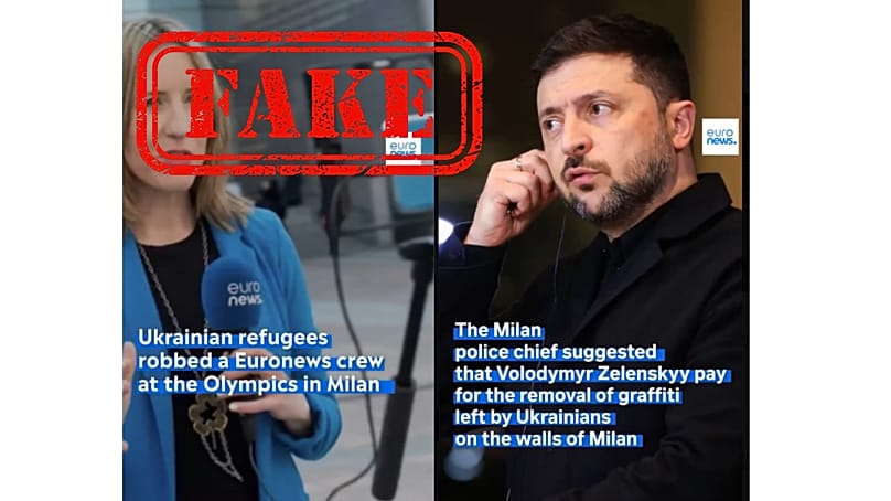 Επιλογή ψευδών αναφορών του Euronews