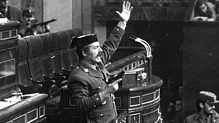 Fernando Tejero en el Congreso, 1981