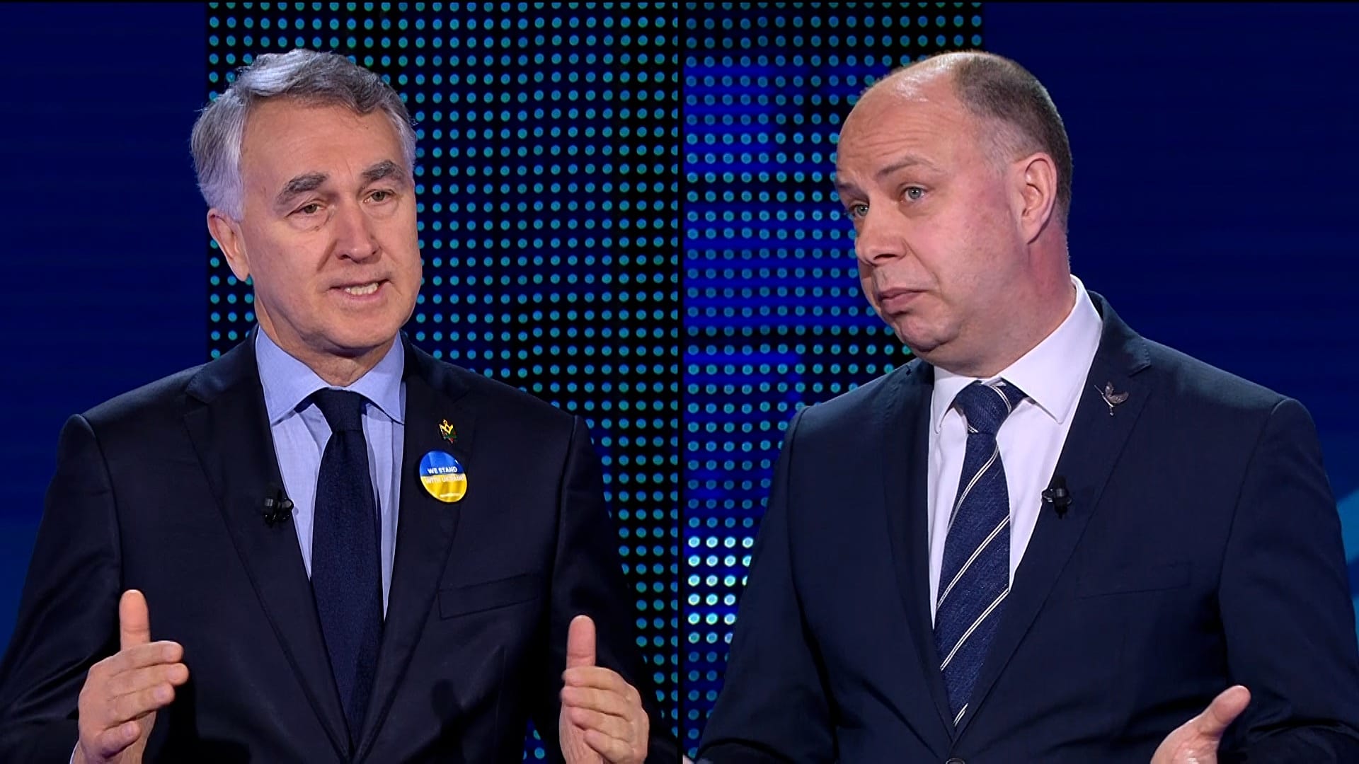 Os eurodeputados Petras Auštrevičius (Renew Europe) e Aurelijus Veryga (ECR)