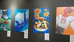 Exposição "Yellow &amp; Blue" em Tashkent, Uzbequistão 