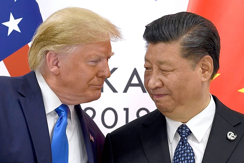 Donald Trump und Xi Jinping. 