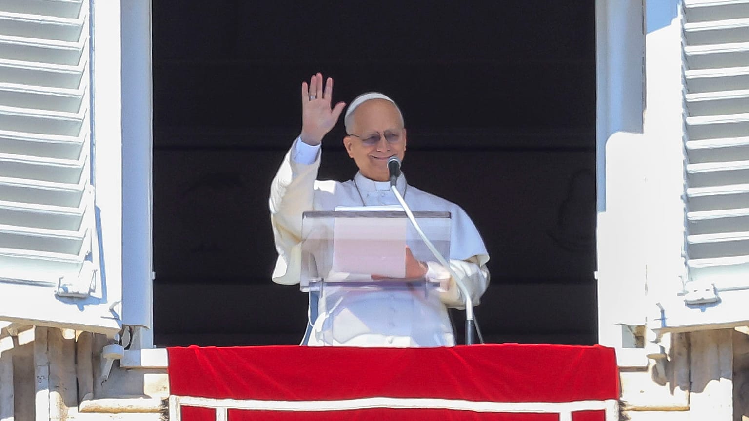 البابا لاوون الرابع عشر في الفاتيكان، 22 فبراير/شباط 2026.