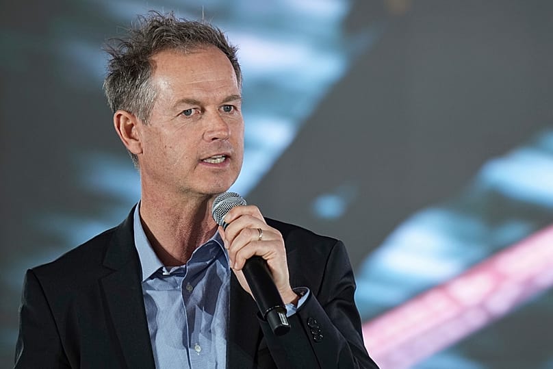  Edgar Grospiron egy 2026. február 11-i felvételen