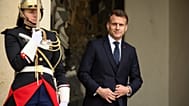 French President Emmanuel Macron outside the Elysee Palace in Paris, 24 Feb 2026. 