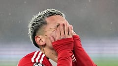 Gianluca Prestianni, Real Madrid'e karşı UEFA Şampiyonlar Ligi Son 16 Play-Off'unda oynanan ilk maçta.