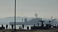 The Mexican Navy ship Papaloapan arrives, carrying aid according to the Mexican government, at Havana Bay, Cuba, Thursday, Feb. 12, 2026