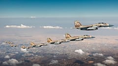 Varios cazas de la Fuerza Aérea de Israel atacan Irán durante el anterior episodio bélico de 12 días