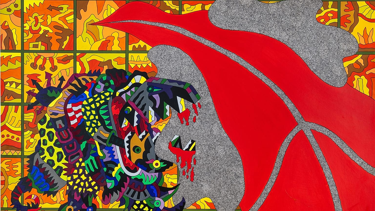 Ohne Titel, 1969 100 x 150 εκ., τέμπερα και μελάνι σε χαρτί