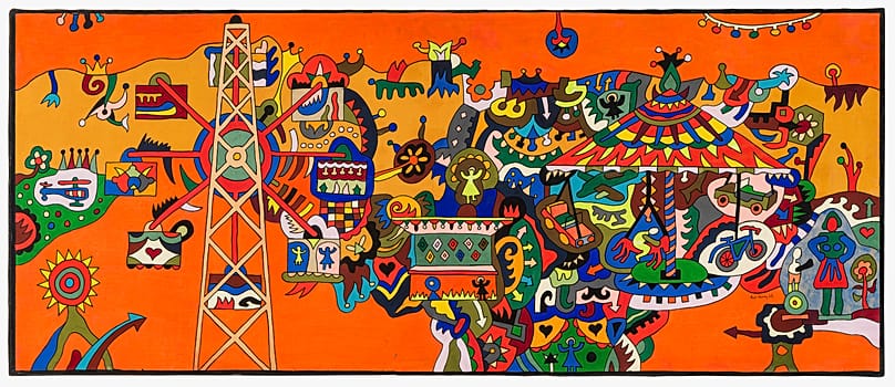 Λούνα πάρκ, 1967 61 x 146 εκ., τέμπερα και μελάνι σε χαρτί