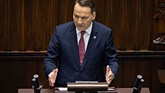 Radosław Sikorski hält ein Exposé vor dem Sejm, 26.02.2026.