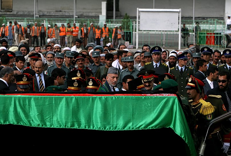 تشییع پیکر محمد ظاهر شاه در سال ۲۰۰۷