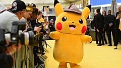 FILE: A person in a Pikachu character costume attends the premiere of "Pokemon Detective Pikachu" at Military Island in Times Square, May 2, 2019, in New York