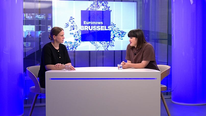 Euronews interviews the My Voice, My Choice initiative after EU announced social fund can be used for cross-border abortion access, Brussels, Belgium, Feb. 27, 2026.