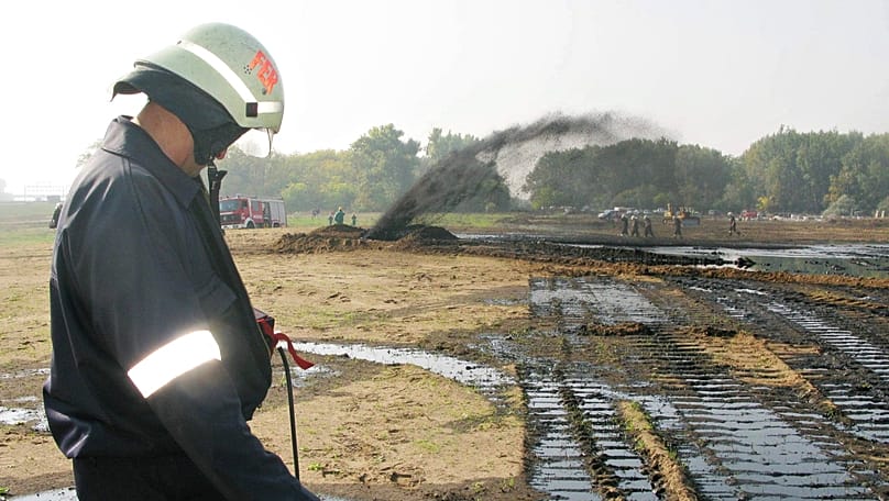 The Druzhba pipeline is at the centre of the row.