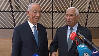 Marcelo Rebelo de Sousa e António Costa em declarações aos jornalistas esta sexta-feira
