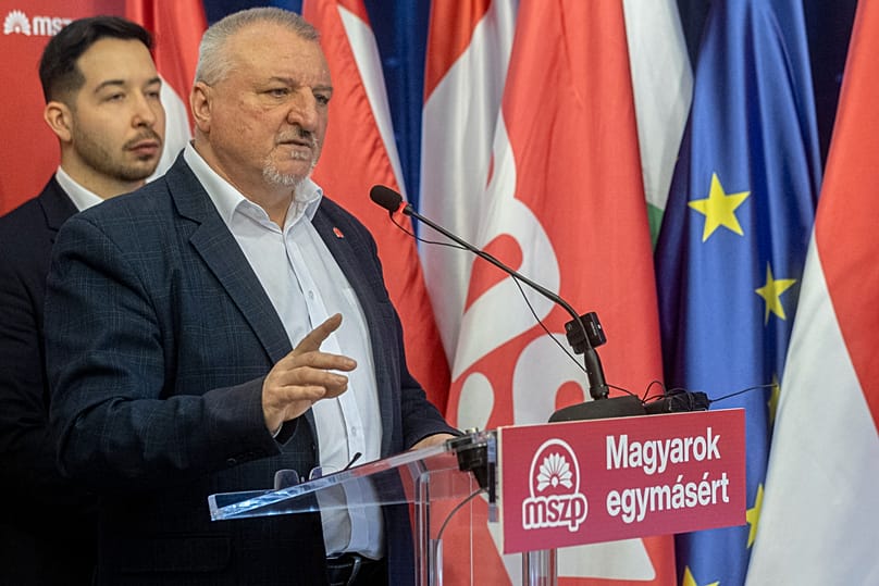 Komjáthi Imre MSZP-elnök 2026. február 13-án bejelenti, hogy a párt nem indul a választáson
