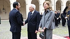 Πρόεδρος Χριστοδουλίδης με τον Πρόεδρο Ματαρέλα και την κόρη του Λάουρα