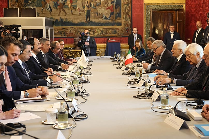 Συνάντηση αντιπροσωπειών Ιταλίας - Κύπρου