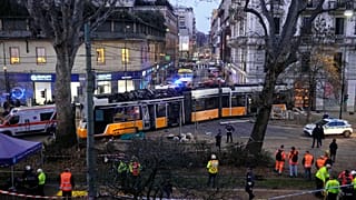 Το σημείο του δυστυχήματος στο Μιλάνο