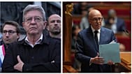 Jean-Luc Mélenchon et Éric Ciotti (collage)