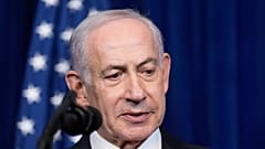 İsrail Başbakanı Netanyahu, Florida'daki Mar-a-Lago'da Başkan Donald Trump ile düzenlediği basın toplantısında konuşuyor, 29 Aralık 2025.