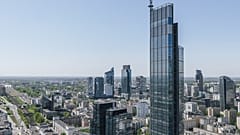 Varso-Gebäude in Warschau, mit 310 m Höhe das höchste Bürogebäude Europas, 2022.