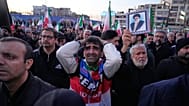 Government supporters mourn in a gathering after state TV officially announced the death of Iranian Supreme Leader Ayatollah Ali Khamenei in Tehran, 1 March, 2026