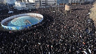 Crowds gather in Tehran to mourn supreme leader Khamenei